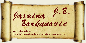 Jasmina Borkanović vizit kartica